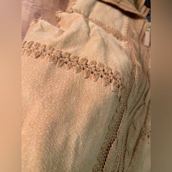 ♥️2XHP♥️Planet & Co vintage suede sweater vest - Picture 3 of 6